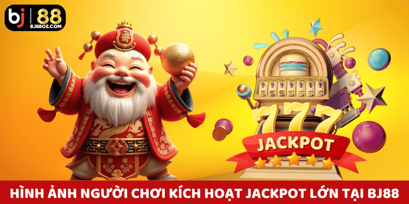 Hình ảnh người chơi kích hoạt jackpot lớn tại nổ hũ BJ88.